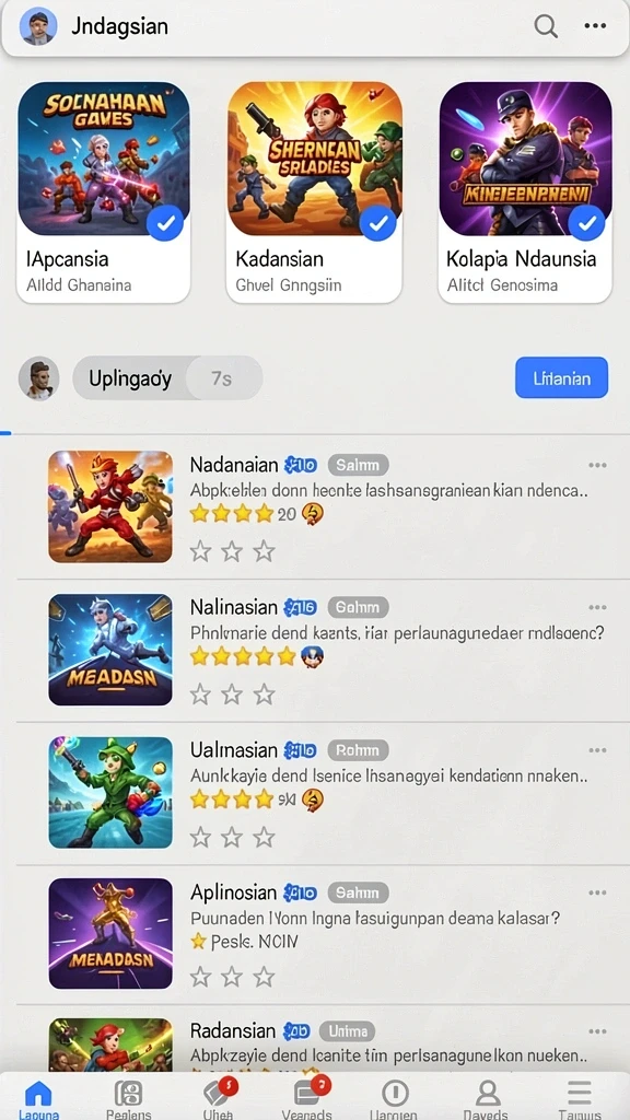 monte77 - Tampilan antarmuka yang intuitif dan menarik.