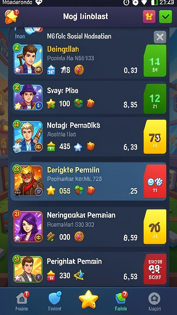 rejekigames - Tampilan antarmuka yang intuitif dan menarik.