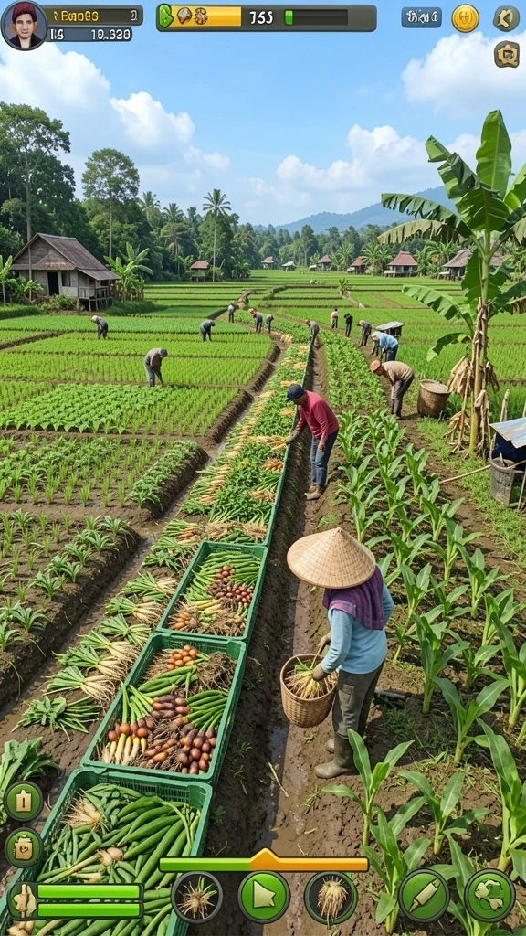 vv62 - Tampilkan berbagai item dan peralatan yang bisa dikumpulkan.